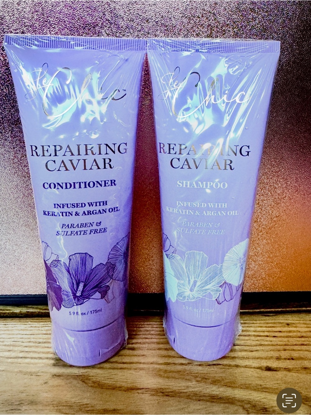 Professional Hair Care Set Shampoo & Conditioner with Caviar for Hair Repair